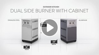Dual Side Burner With Cabinet Video